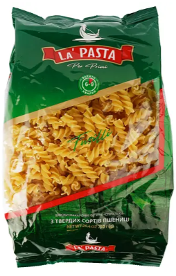 Макаронні вироби LA PASTA спіральки 750 г